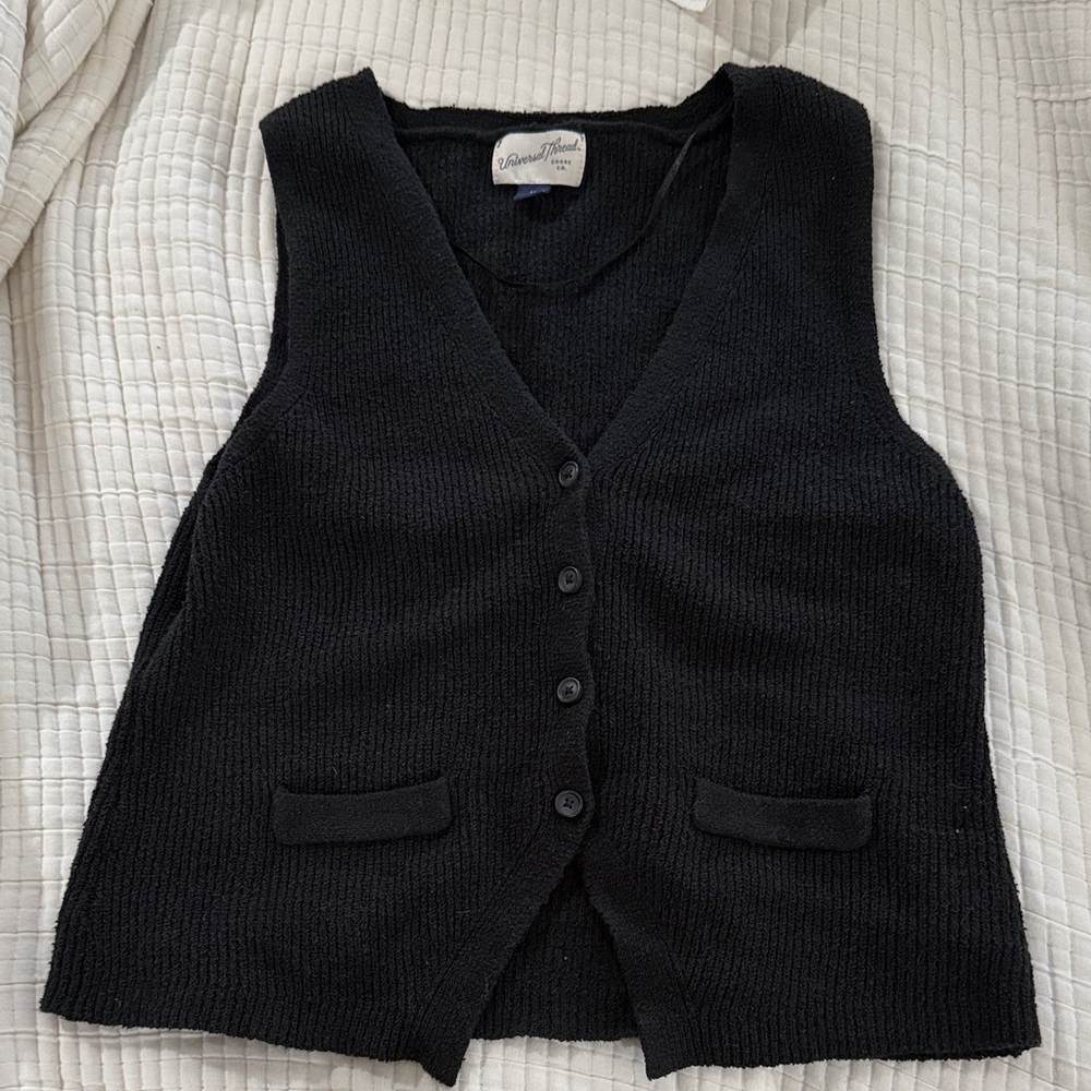 Sundance Black Sweater Vest